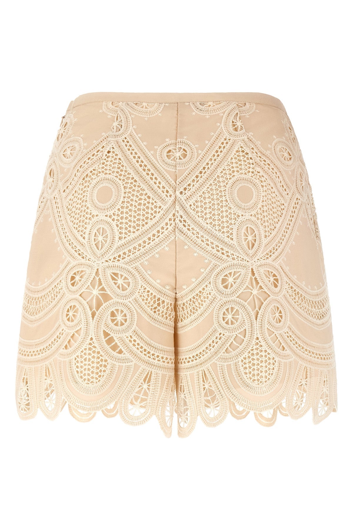 Macramé Embroidered Shorts