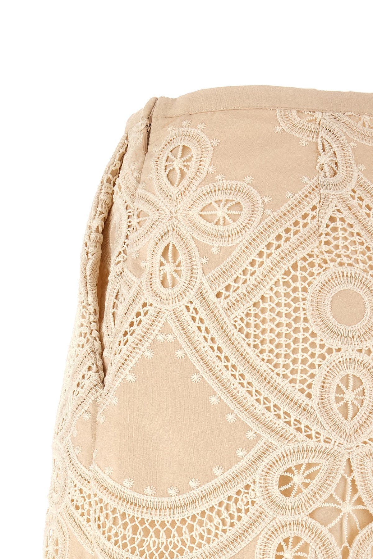 Macramé Embroidered Shorts