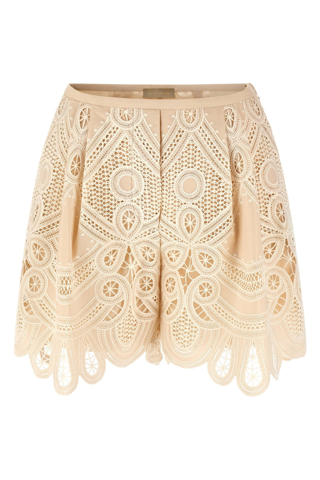 Macramé Embroidered Shorts