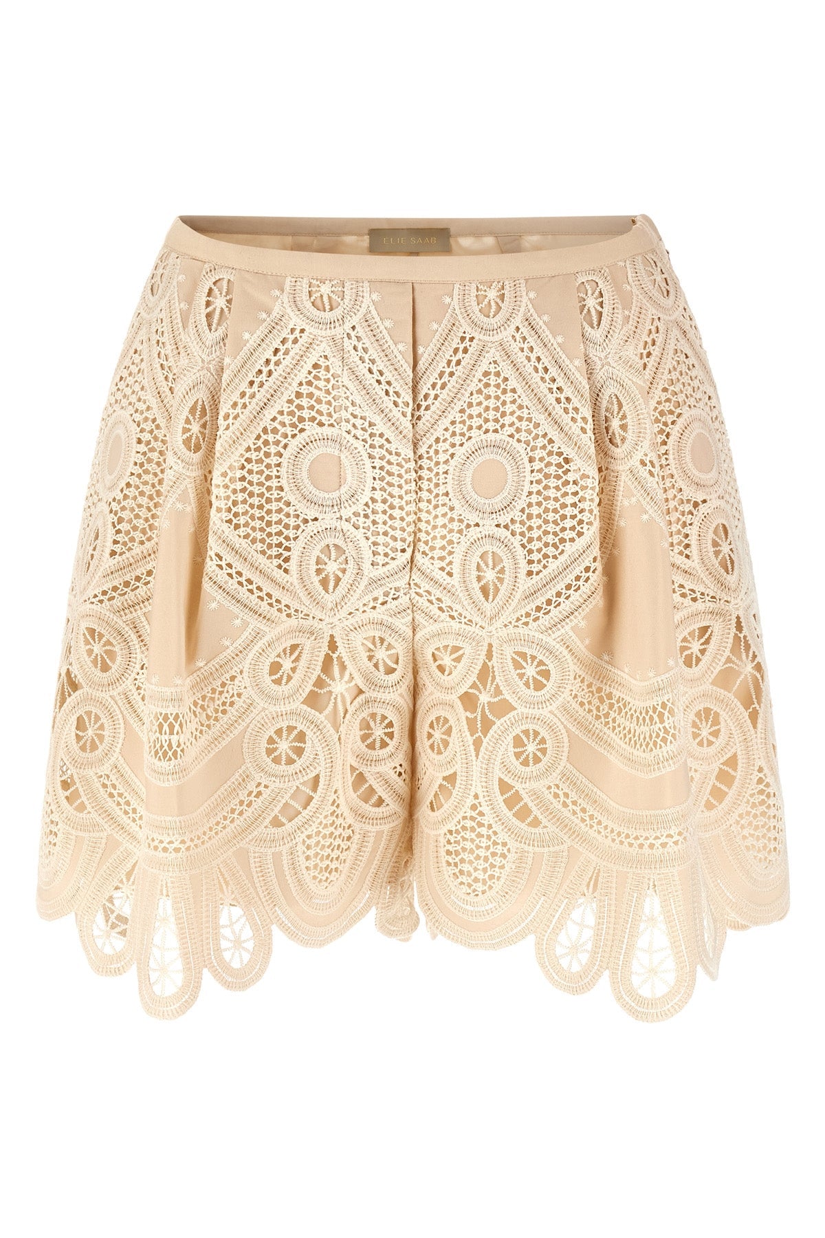 Macramé Embroidered Shorts