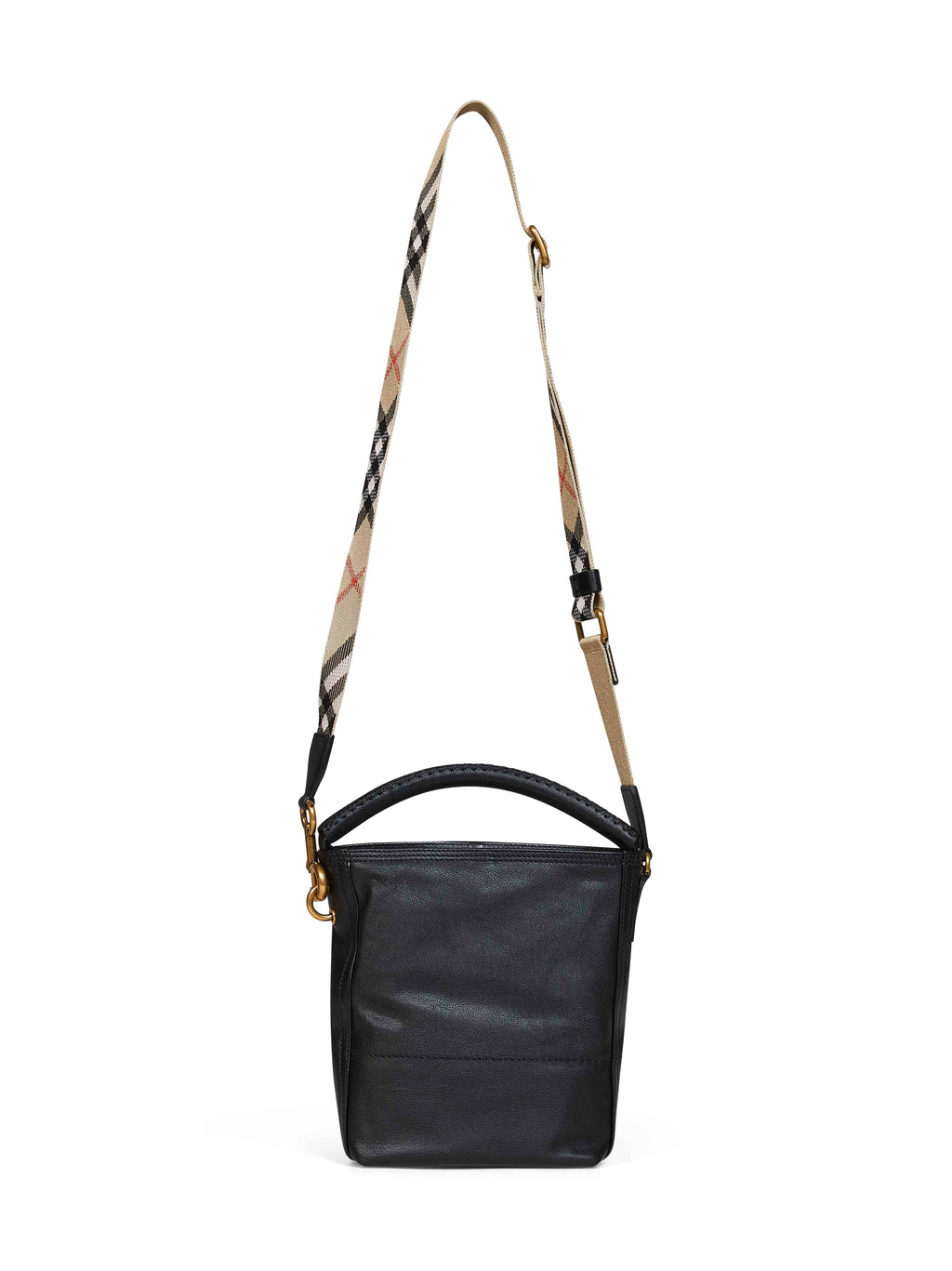 Burberry Women Black Mini B Clip Bucket Bag