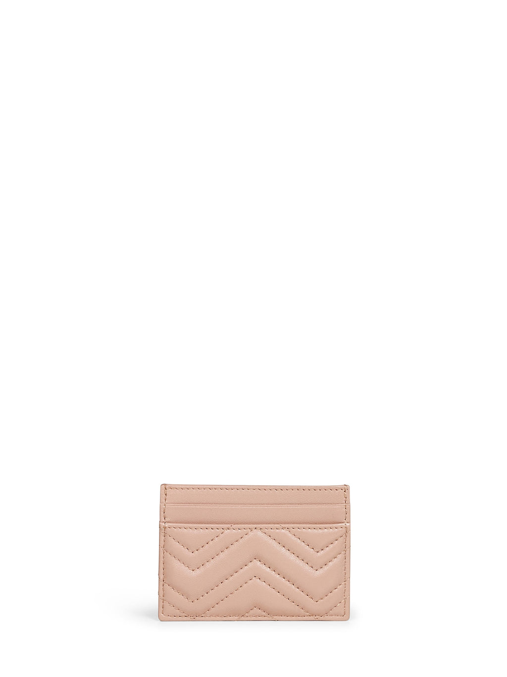 Gucci Women Pinkish Beige Gg Marmont Card Holder