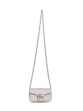 Gucci Women Light Grey Gg Marmont Mini Shoulder Bag