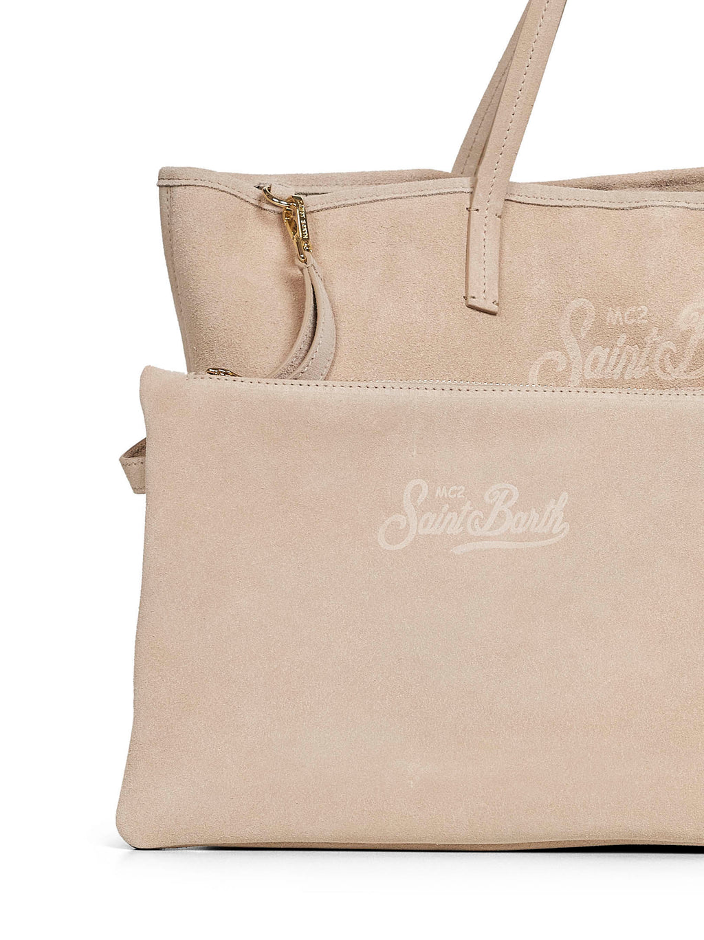 Mc2 Saint Barth Women Beige City Regular Shoulder Bag