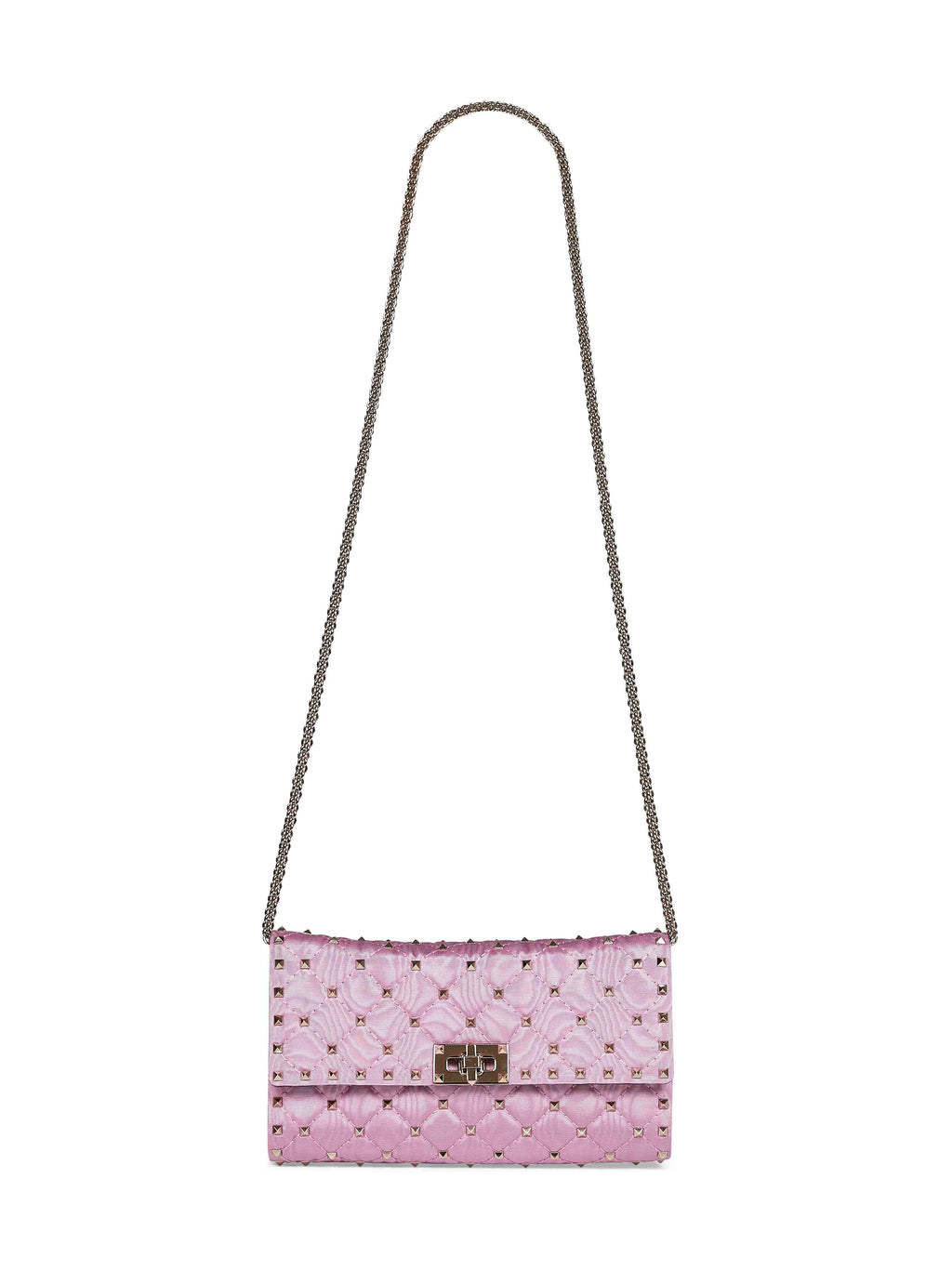 Valentino Garavani Women Rhododendron Pink Valentino Garavani Rockstud Spike Crossbody Bag