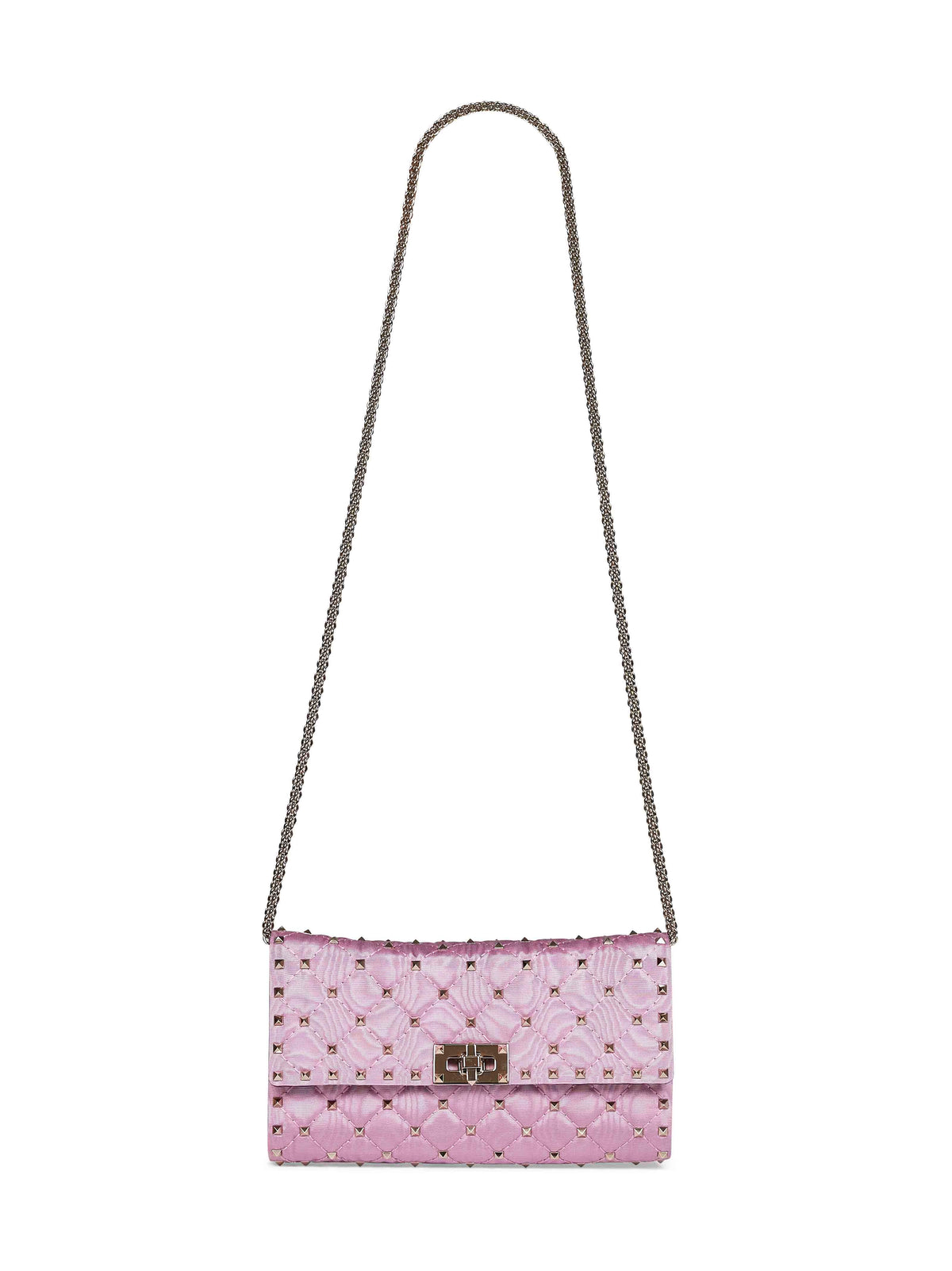 Valentino Garavani Women Rhododendron Pink Valentino Garavani Rockstud Spike Crossbody Bag