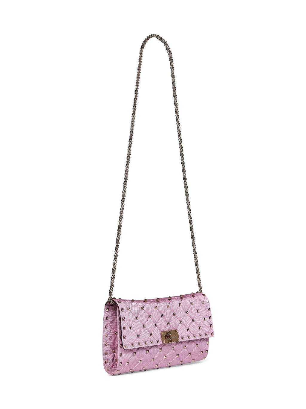 Valentino Garavani Women Rhododendron Pink Valentino Garavani Rockstud Spike Crossbody Bag