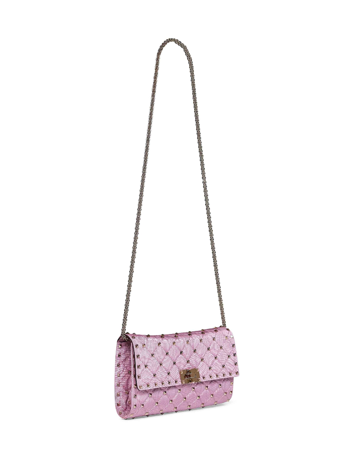 Valentino Garavani Women Rhododendron Pink Valentino Garavani Rockstud Spike Crossbody Bag