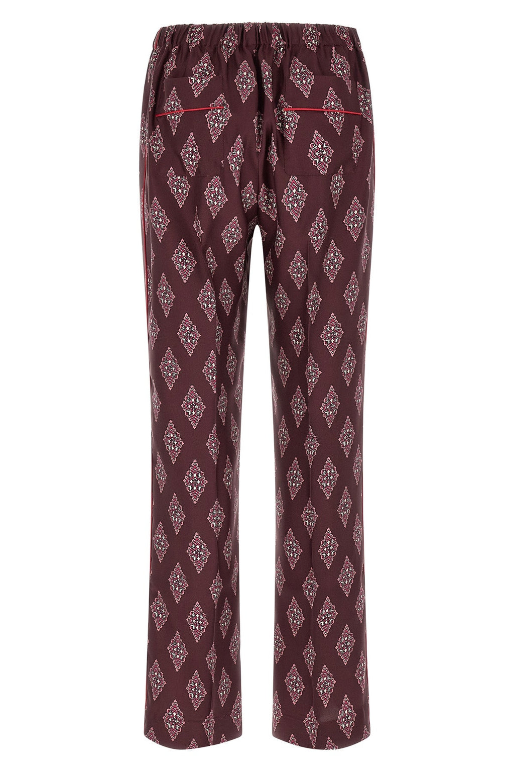 F.R.S. Silk Trousers with Contrast Piping