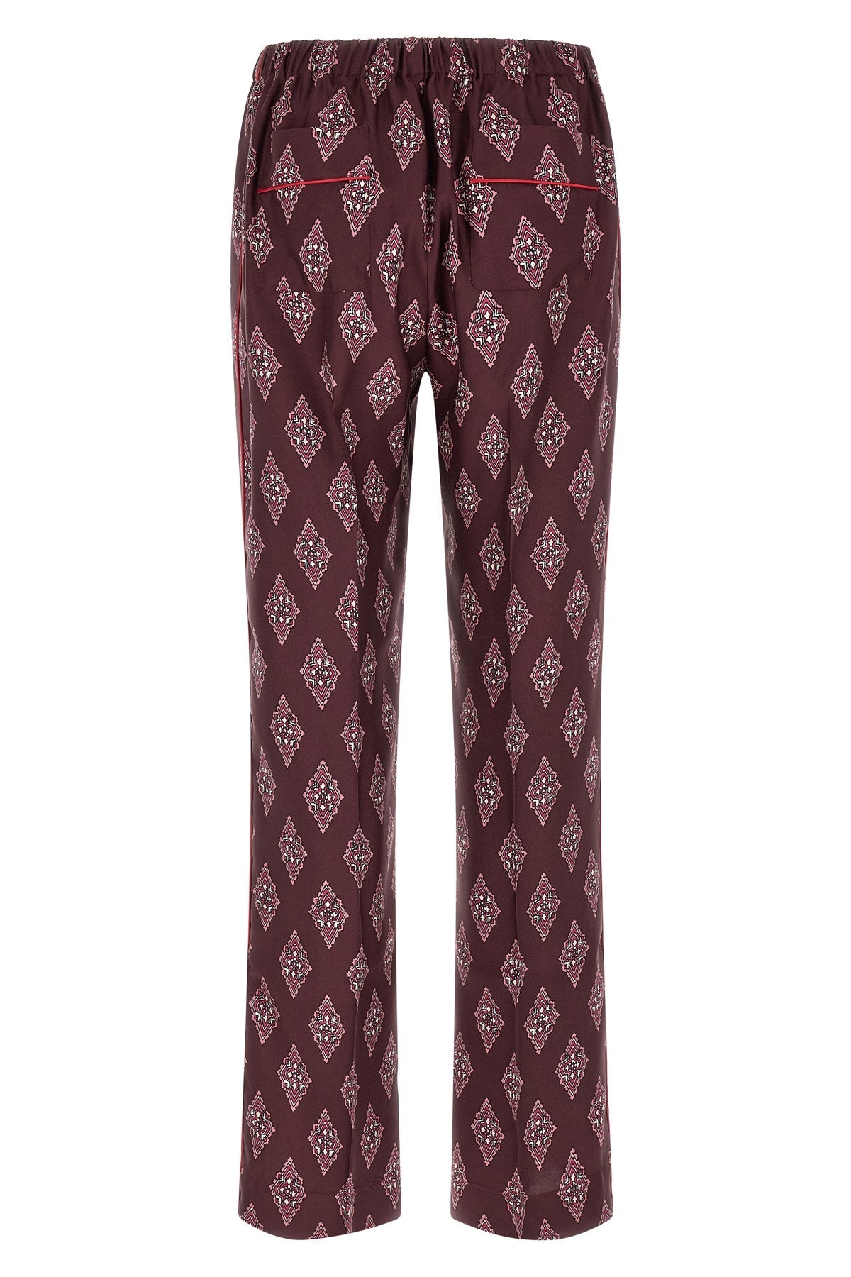 F.R.S. Silk Trousers with Contrast Piping