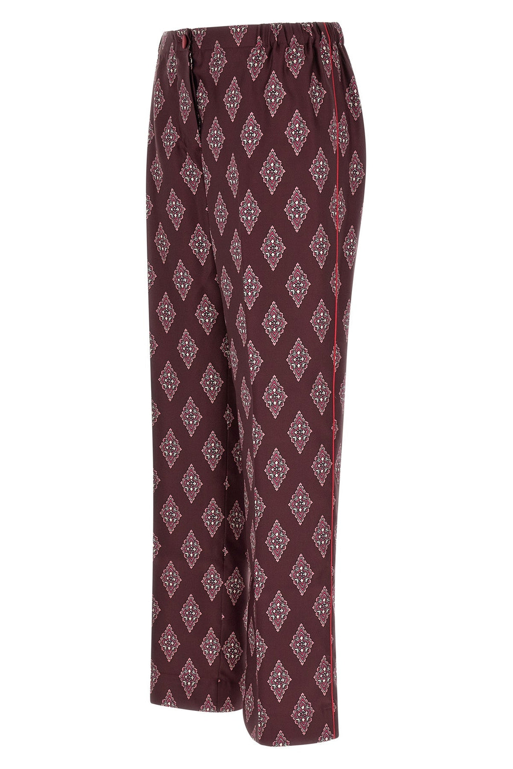 F.R.S. Silk Trousers with Contrast Piping