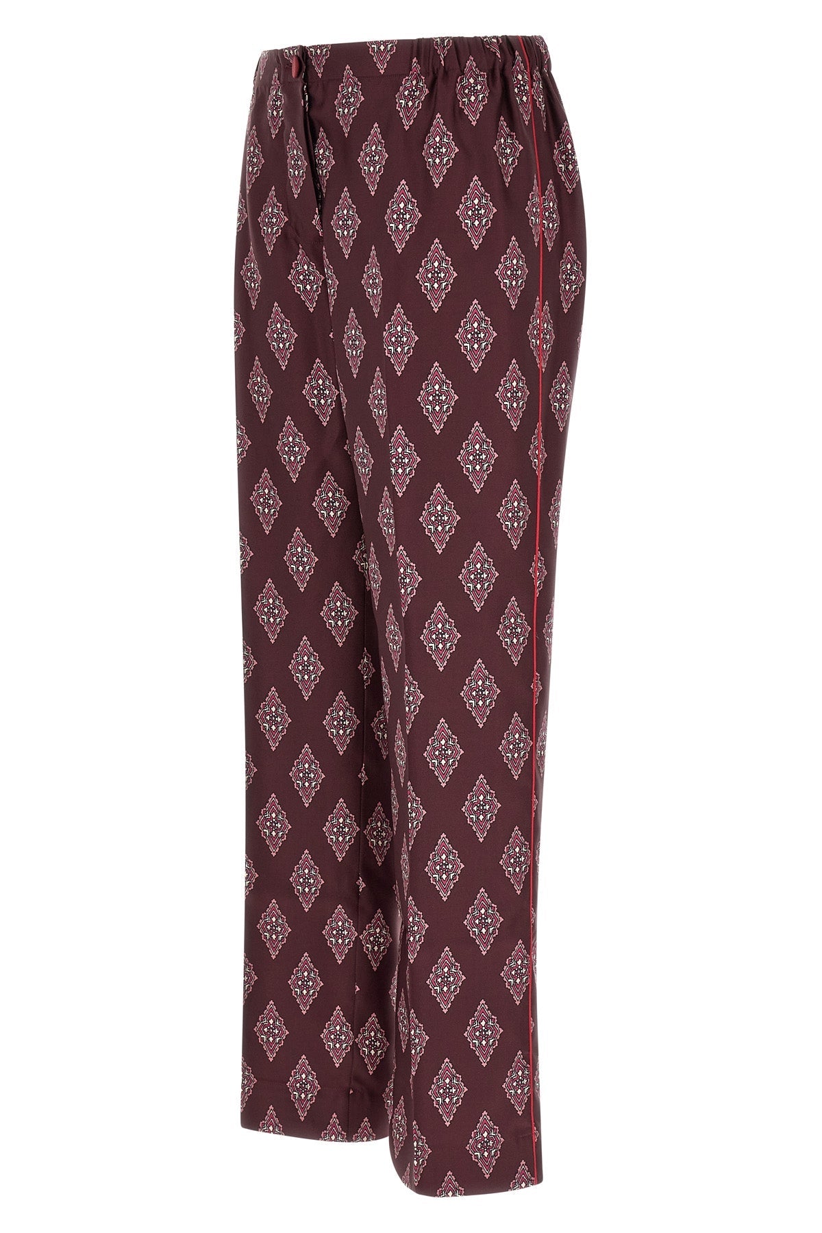 F.R.S. Silk Trousers with Contrast Piping