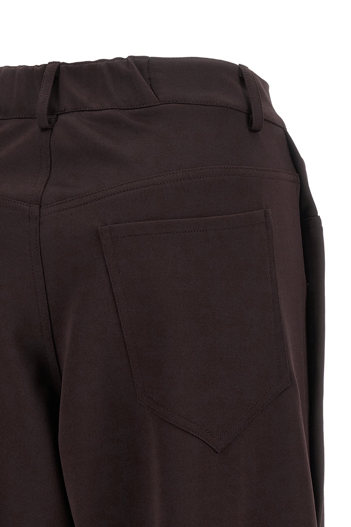 Snap-Button Wide-Leg Trousers