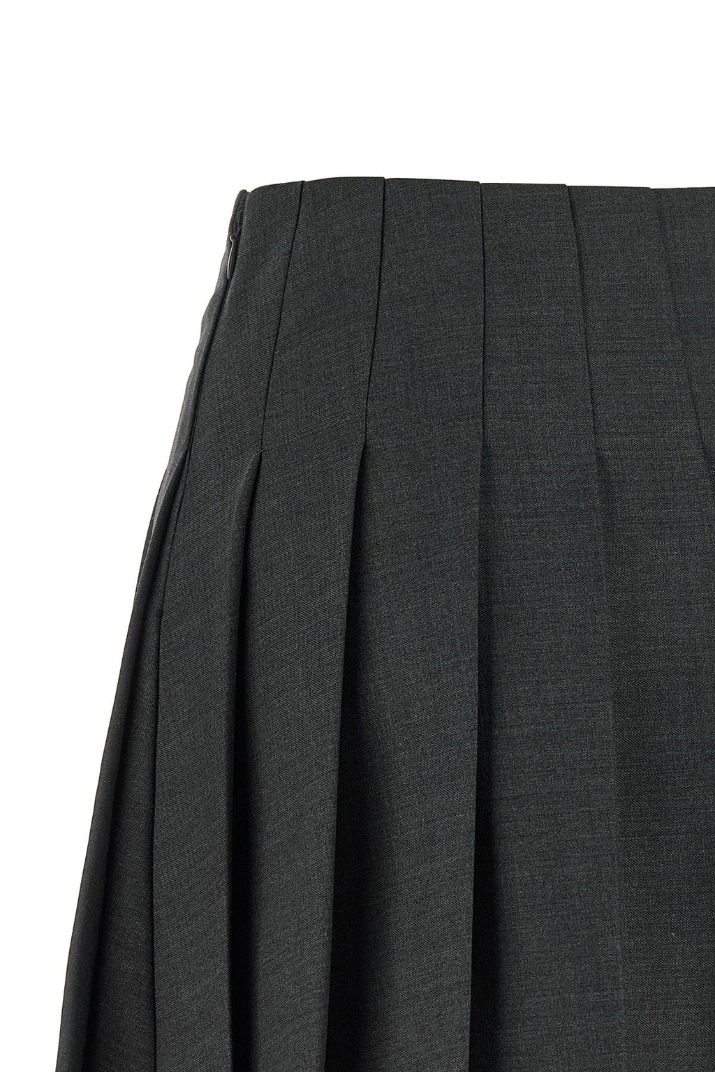 Self Portrait Pleated Skirt With Lace Hem