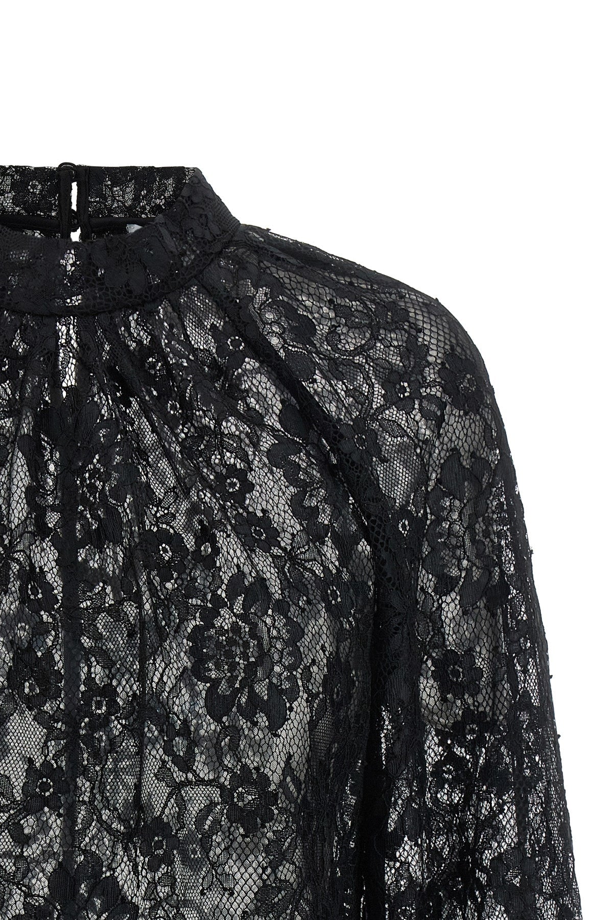 Self-Portrait Blouse With Scalloped Hem