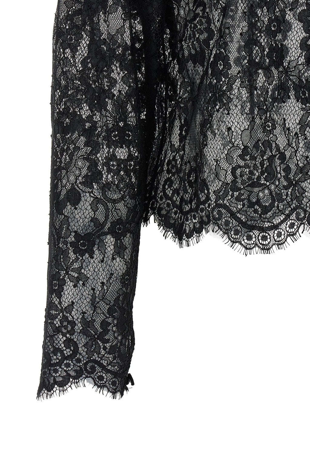 Self-Portrait Blouse With Scalloped Hem
