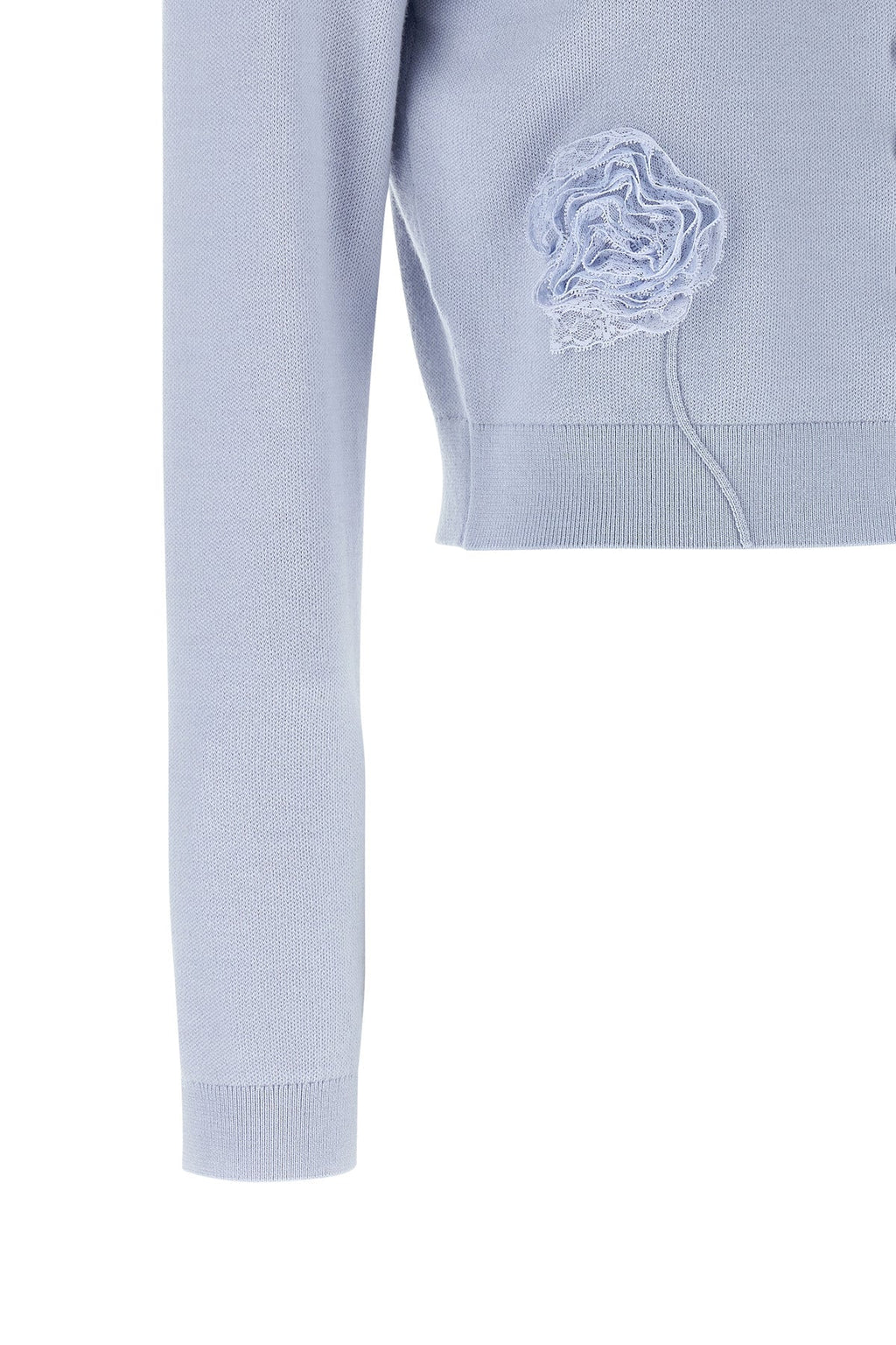 Blue Flower Knit Cardigan