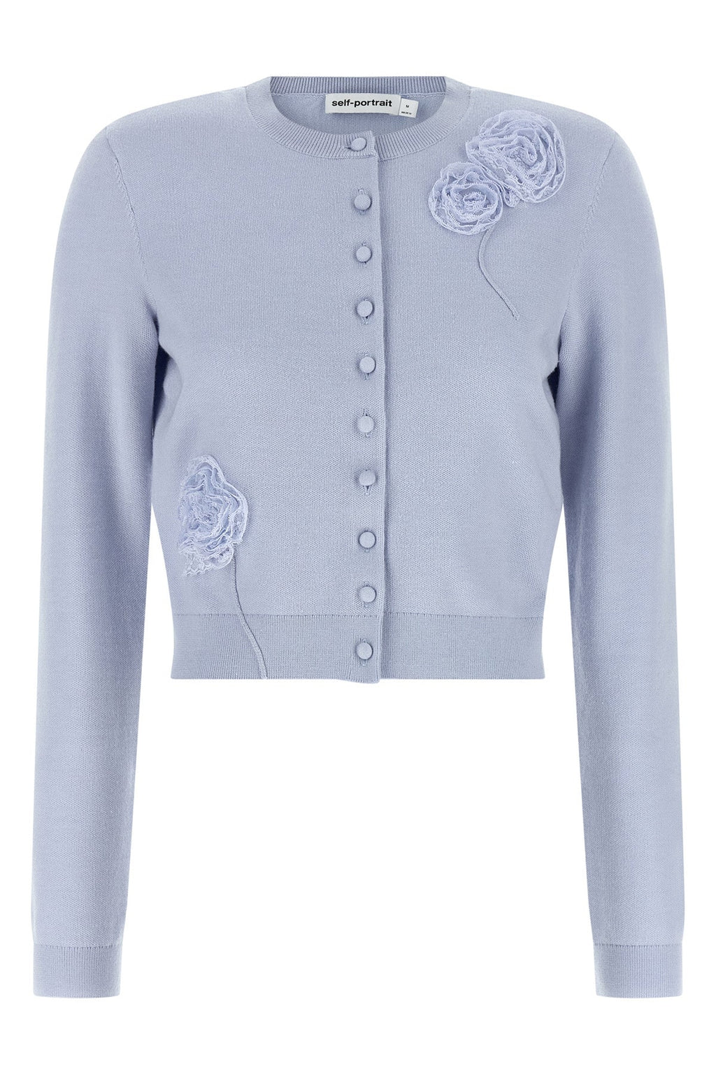 Blue Flower Knit Cardigan