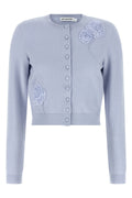 Blue Flower Knit Cardigan
