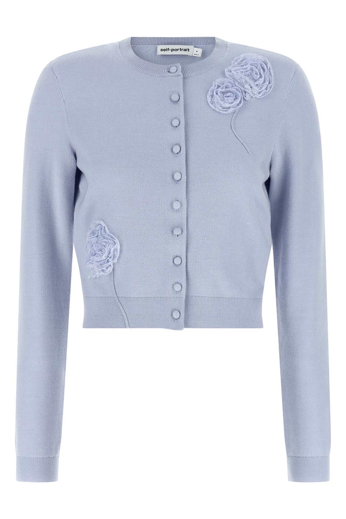 Blue Flower Knit Cardigan