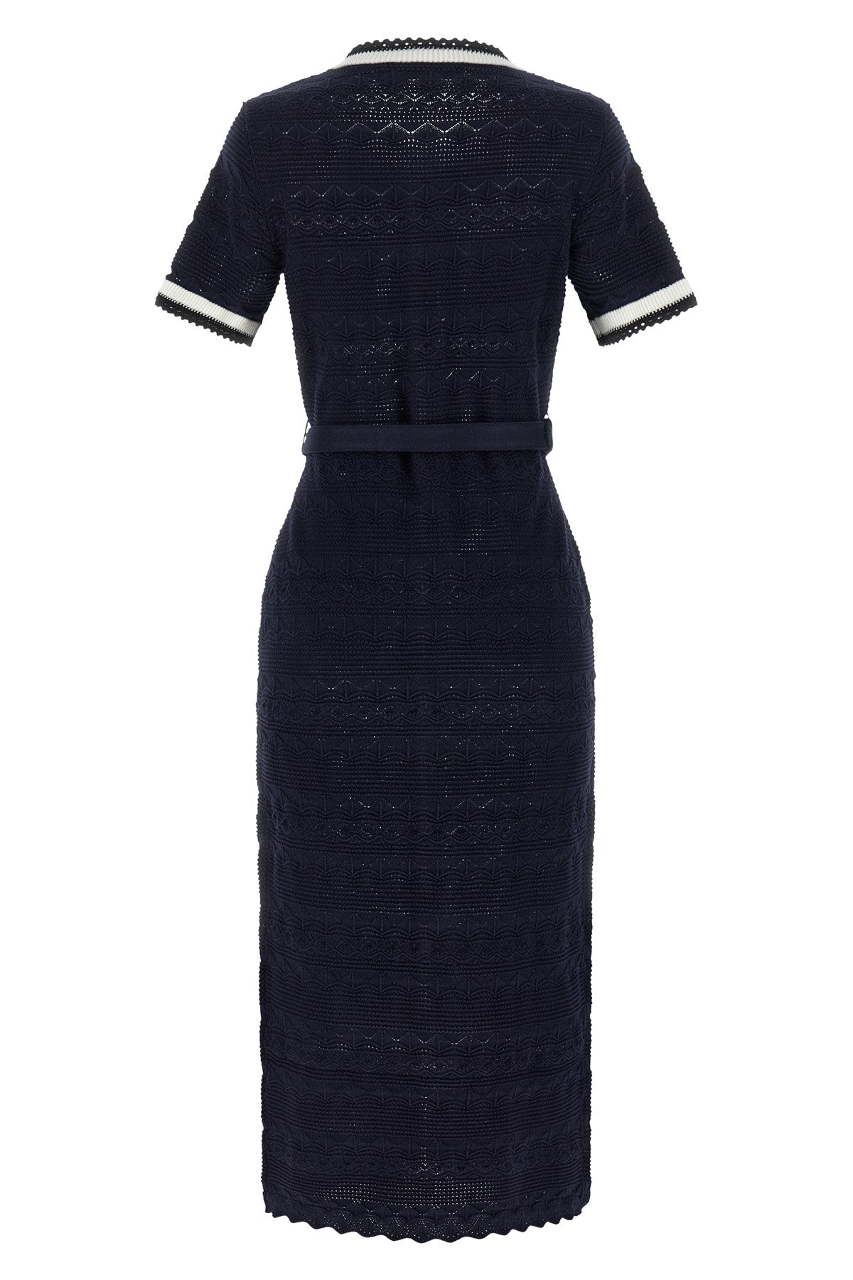 Self-Portrait Pointelle knit midi dress