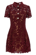 Self Portrait Mini Dress With Jewel Buttons