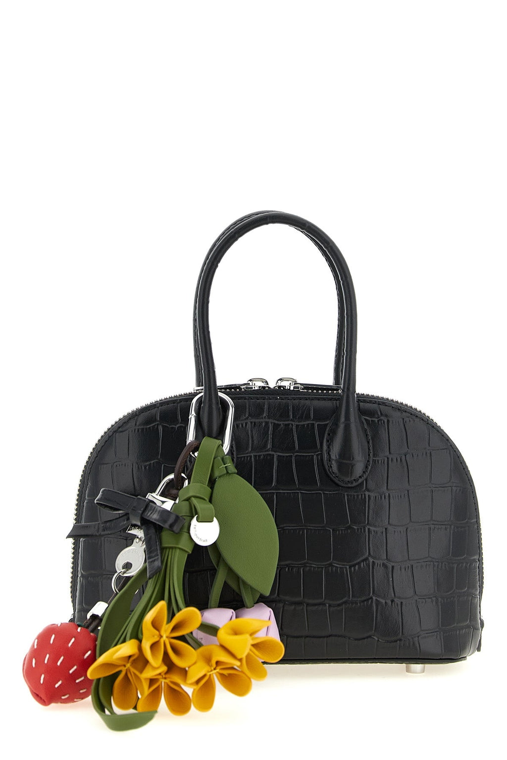Croc Leather Mini Toast Handbag