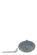 Self-Portrait Oval Clutch with Crystal Mesh