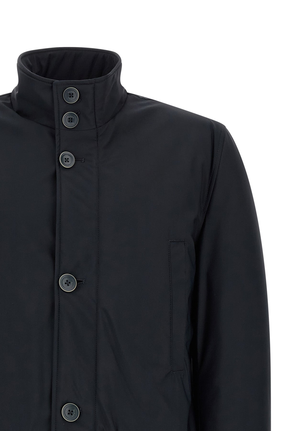 HERNO Technical Fabric Jacket with Stand Collar