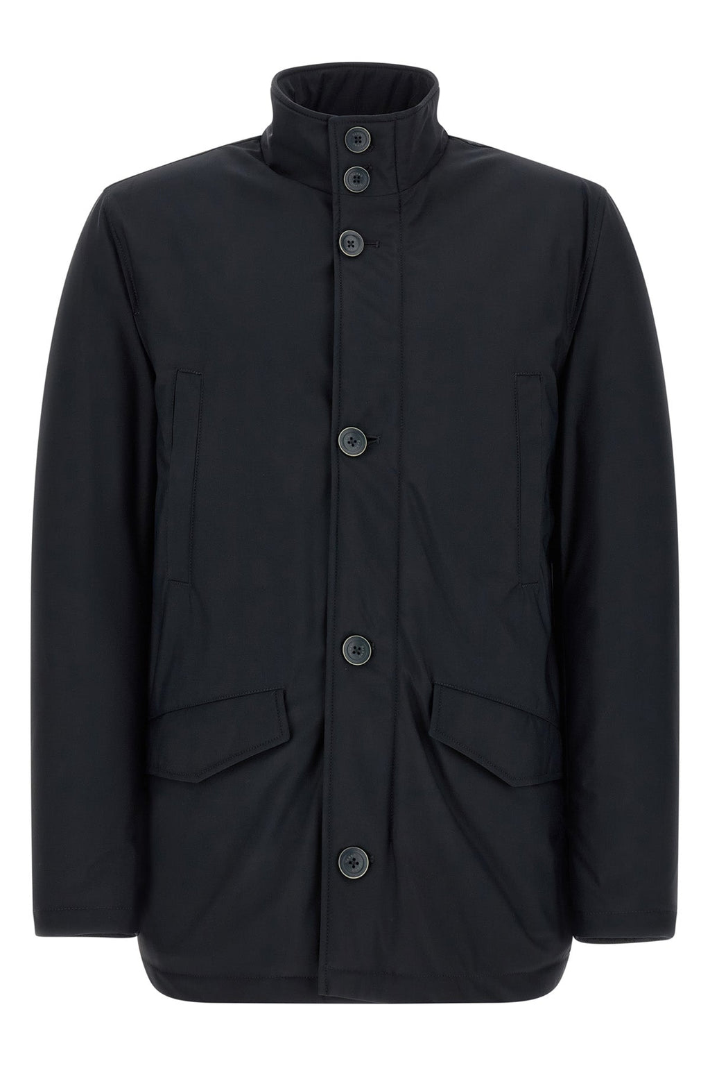 HERNO Technical Fabric Jacket with Stand Collar