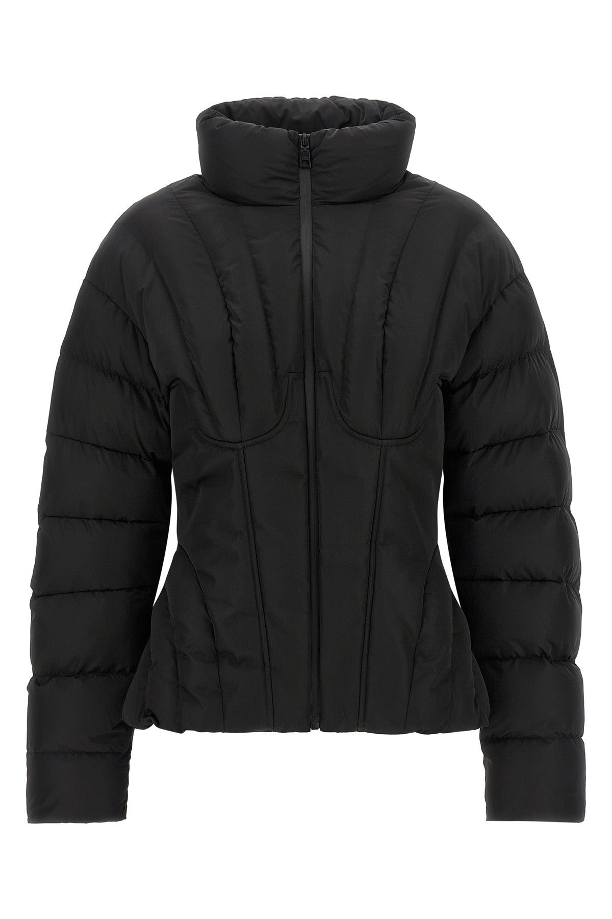 Bustier-Inspired Quilted Puffer Jacket