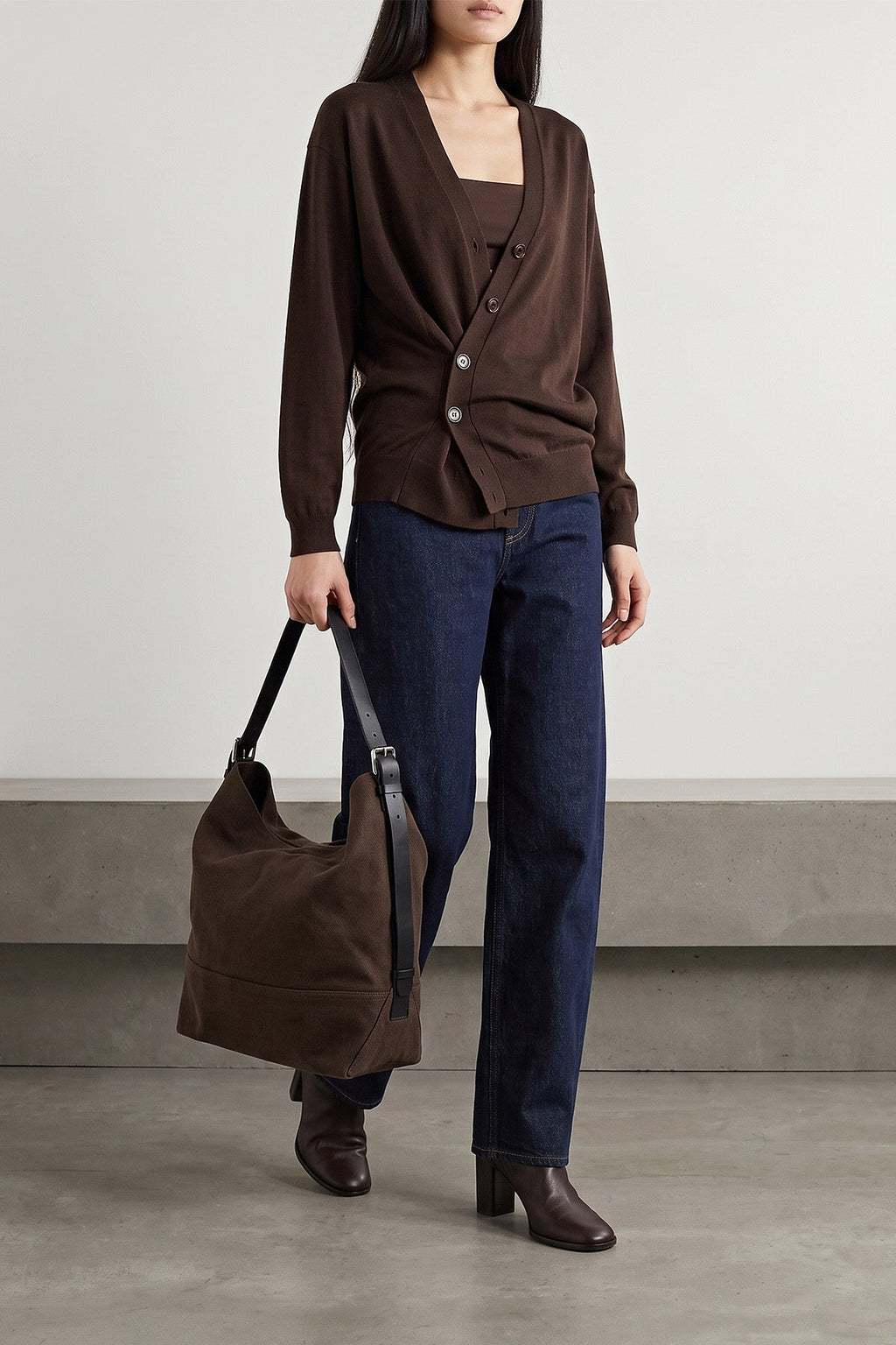LEMAIRE Cardigan with asymmetric placket