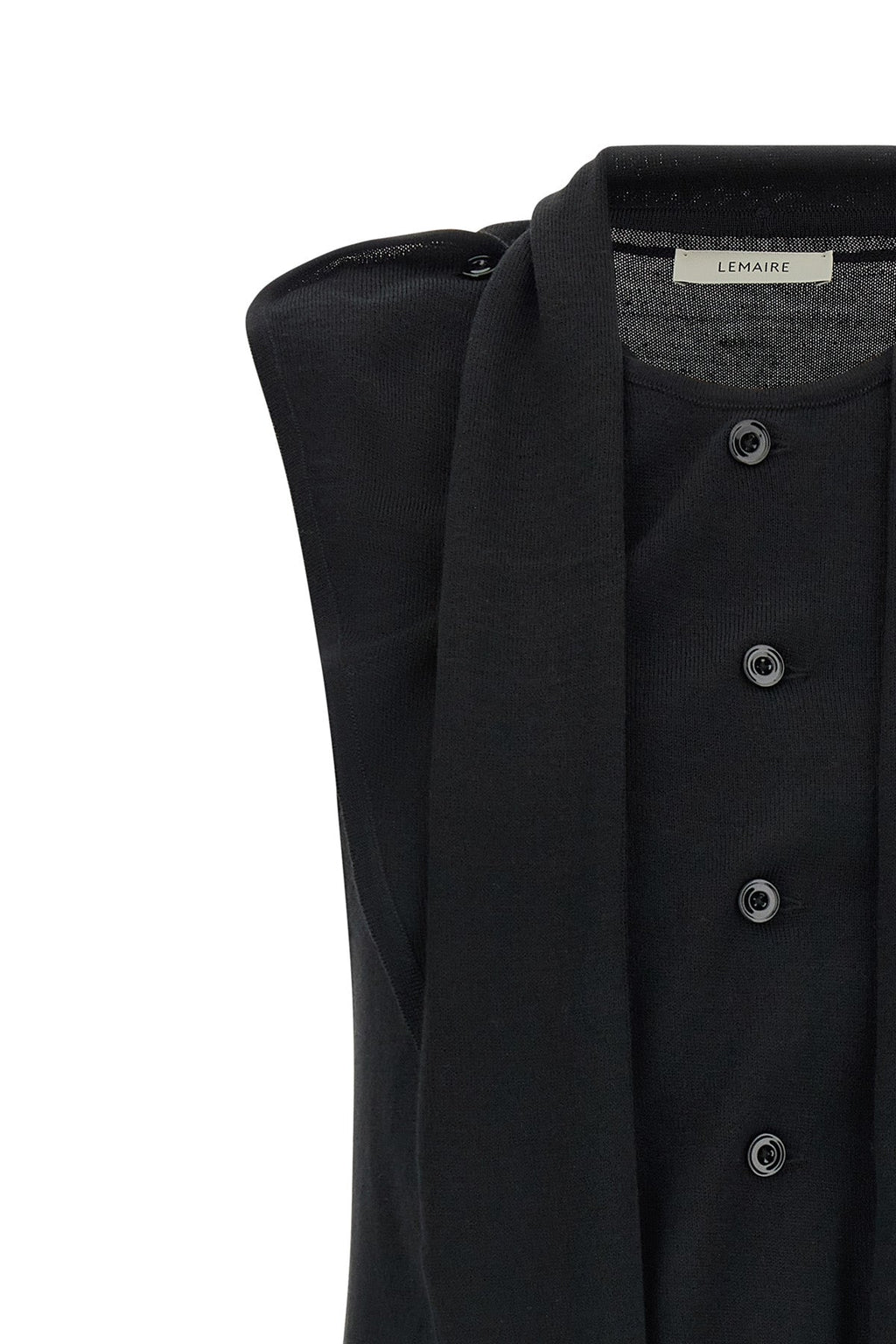 Lemaire Vest with Draped Panel