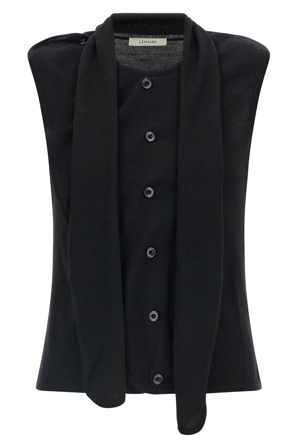 Lemaire Vest with Draped Panel