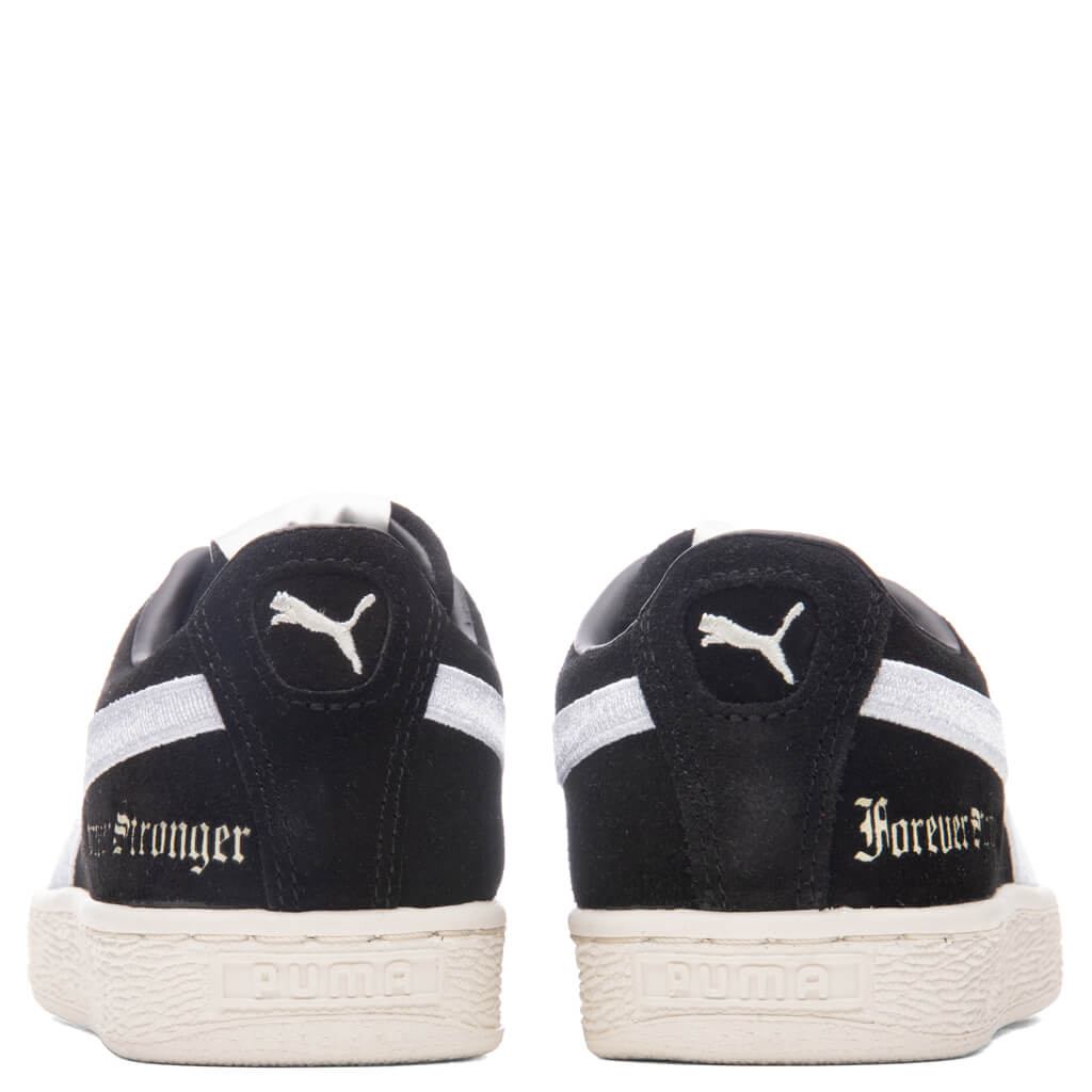Women's Suede 'Forever Stronger' - Black/Whisper White
