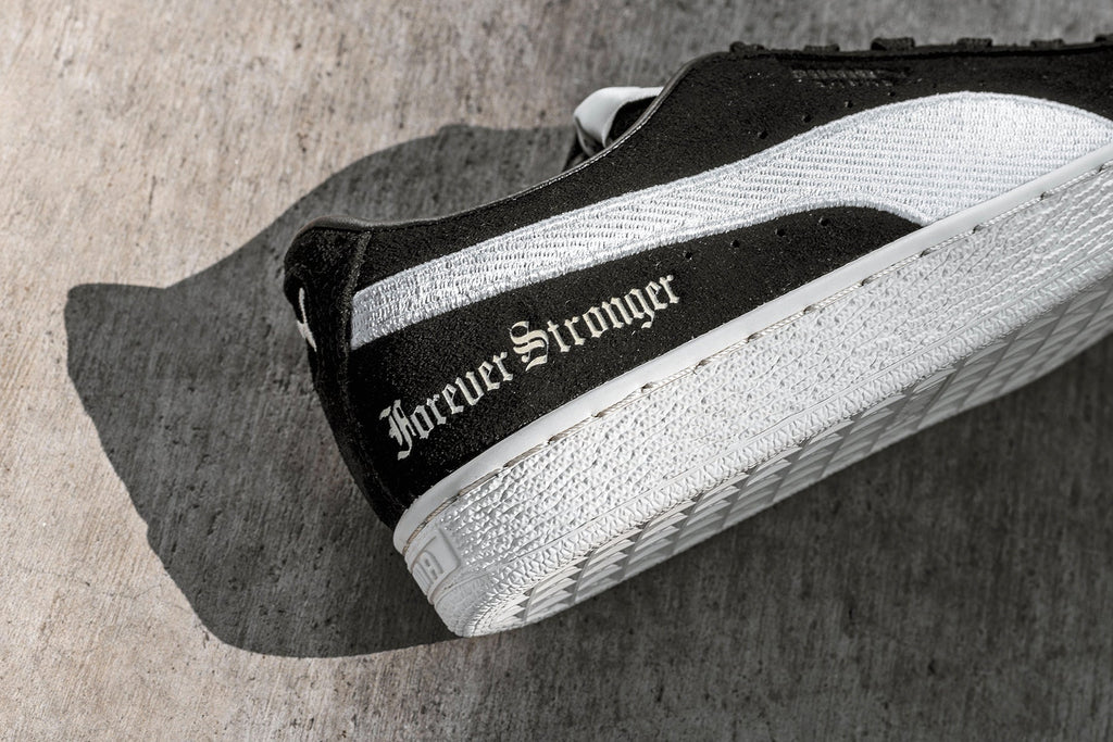 Women's Suede 'Forever Stronger' - Black/Whisper White