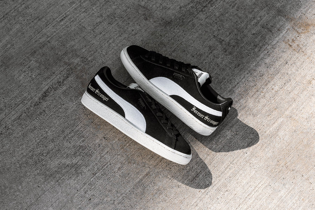 Women's Suede 'Forever Stronger' - Black/Whisper White