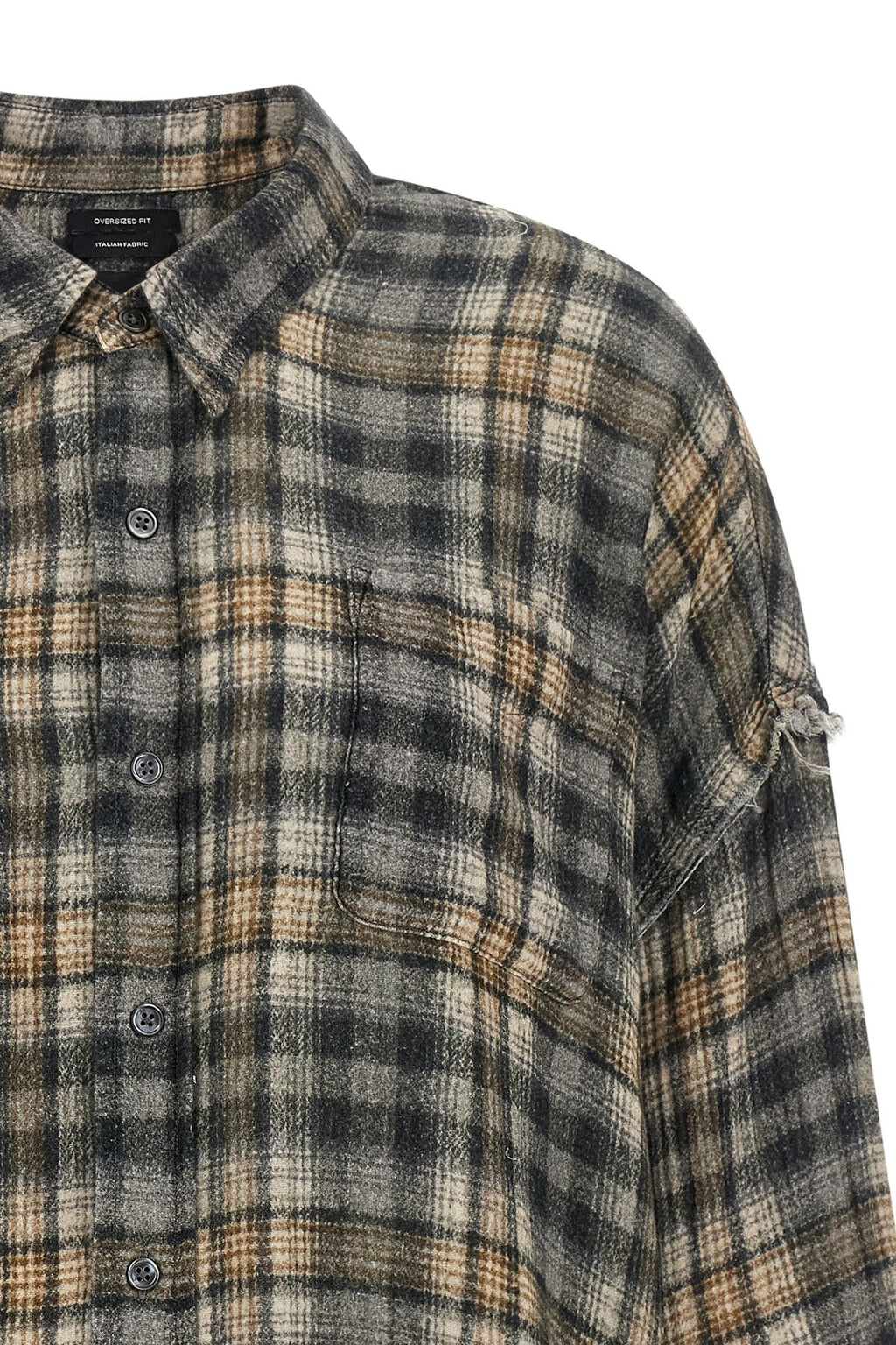R13 Shirt Shredded Seams