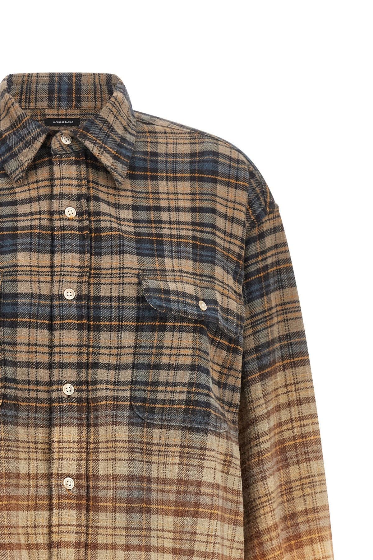 R13 Boyfriend Shirt with Dip-Bleach Gradient