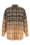 R13 Boyfriend Shirt with Dip-Bleach Gradient