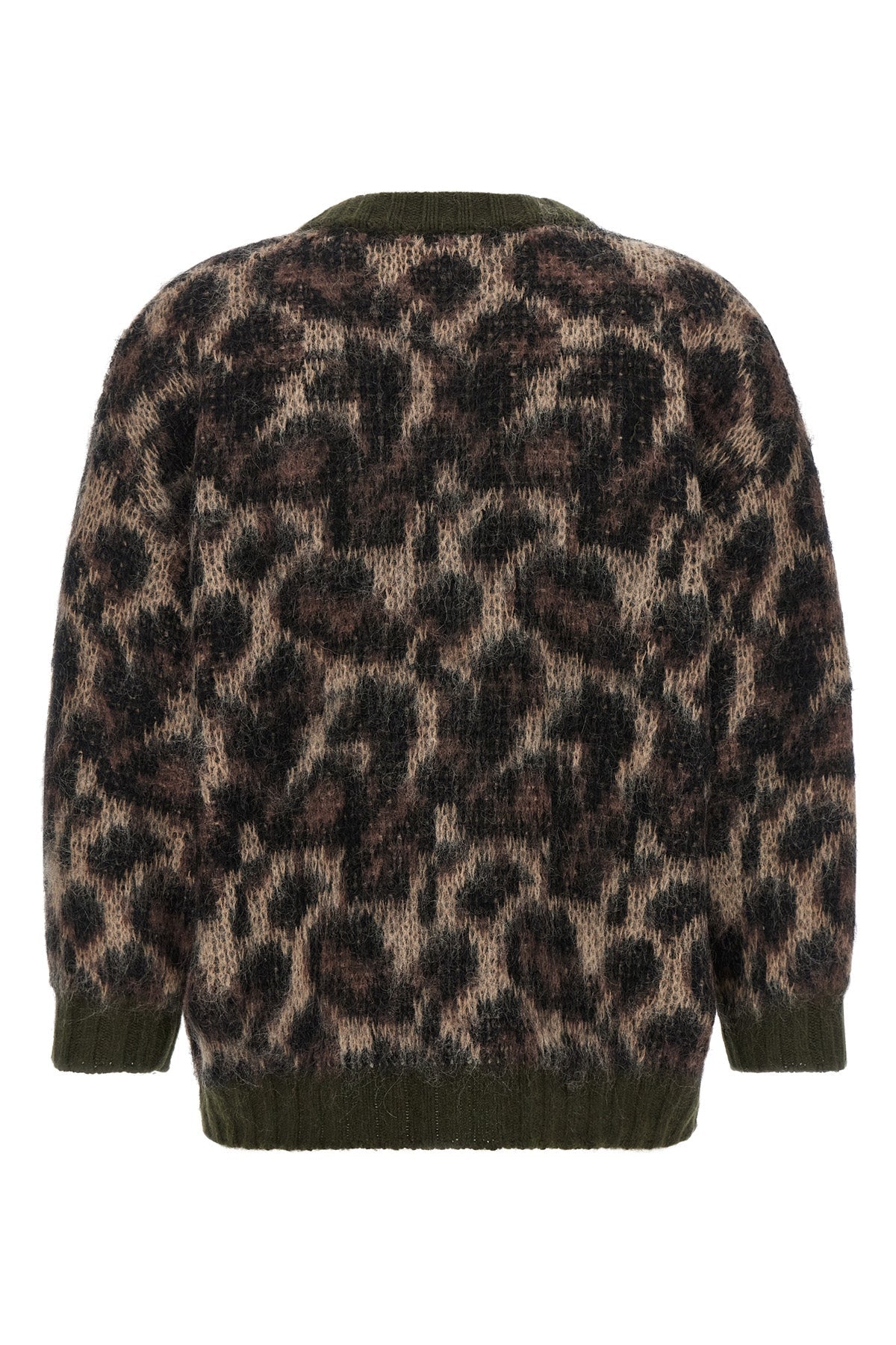 R13 Oversized Animal Print Cardigan