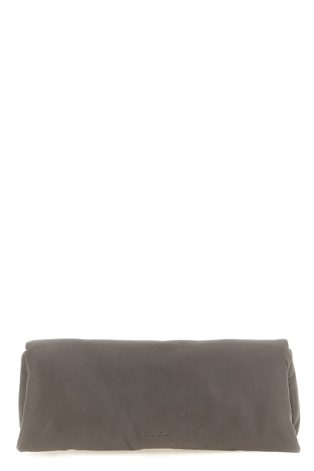 Rick Owens Padded Leather Baguette Clutch