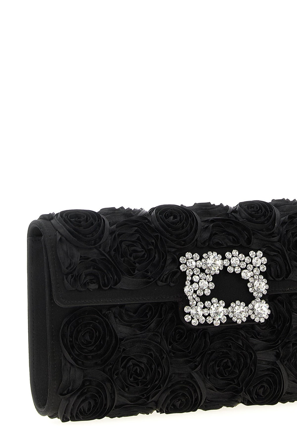 'Envelope Flap Rose Flower Buckle' Clutch