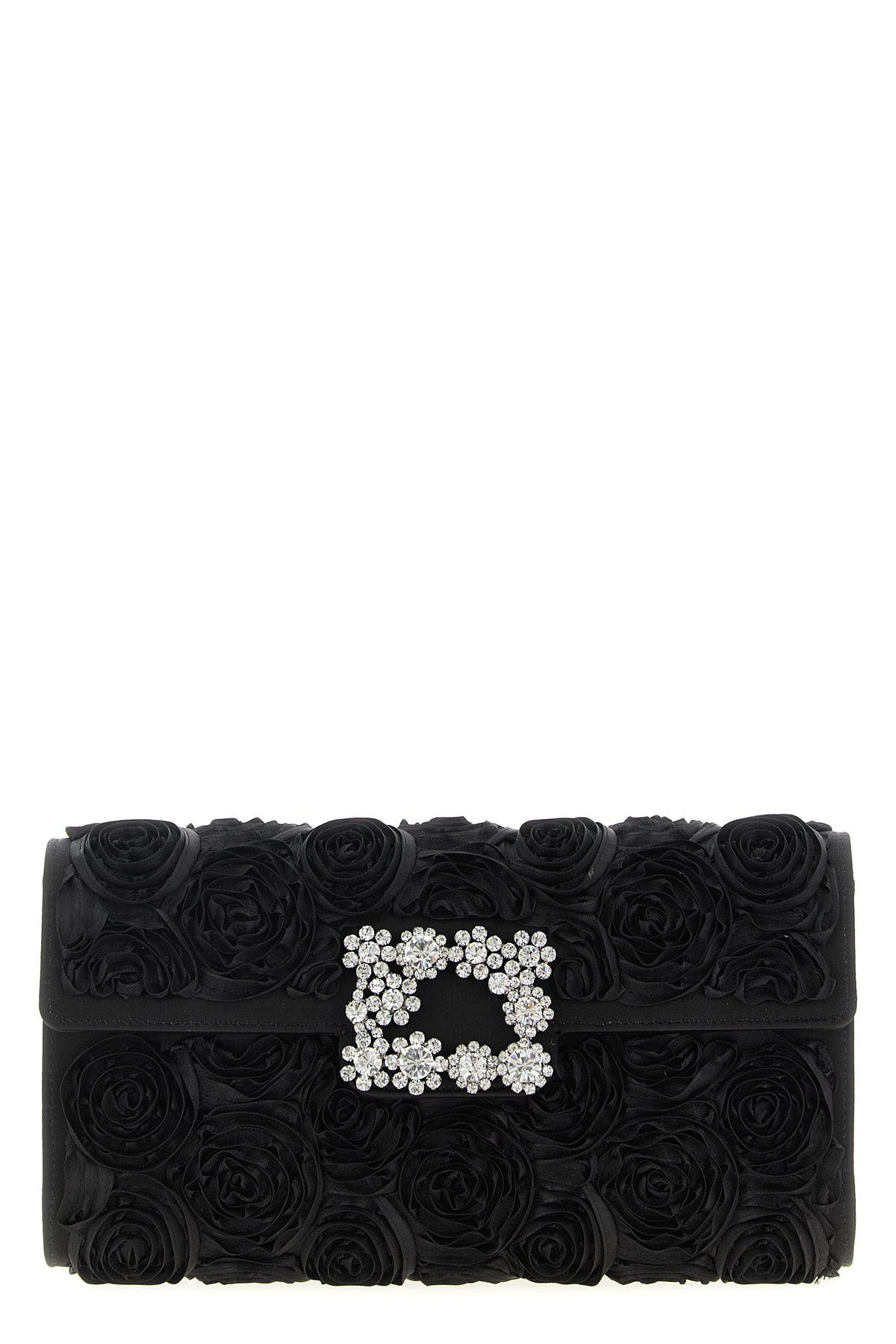 'Envelope Flap Rose Flower Buckle' Clutch