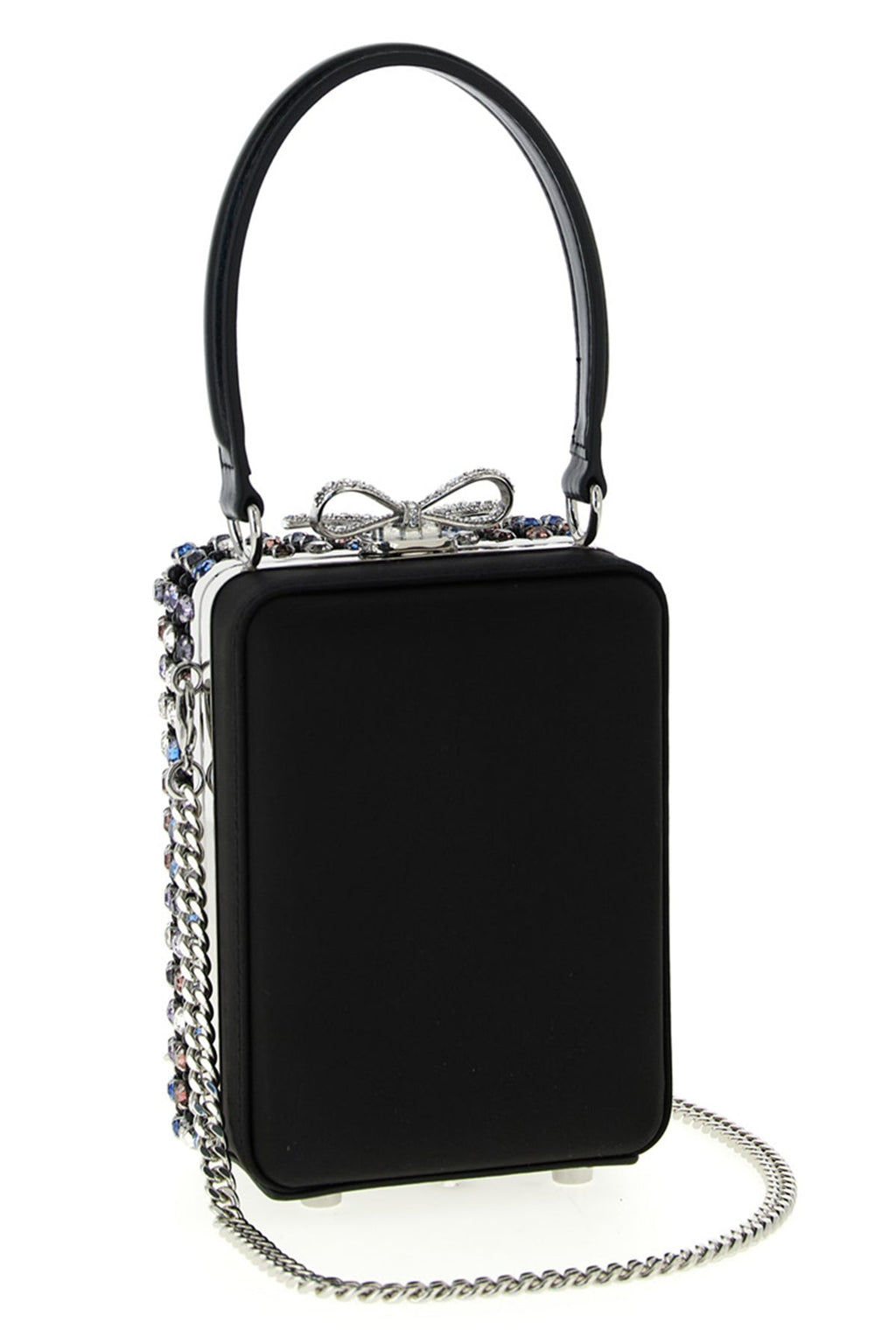 Self Portrait Micro Bag With Crystal Chainmail