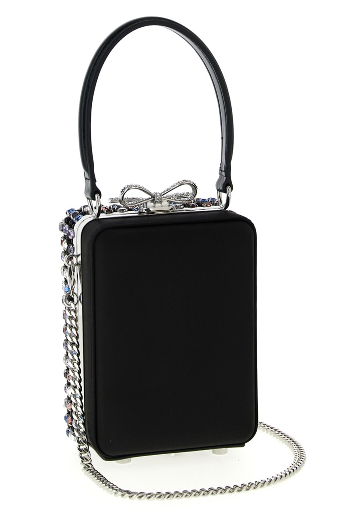 Self Portrait Micro Bag With Crystal Chainmail