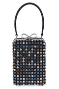 Self Portrait Micro Bag With Crystal Chainmail