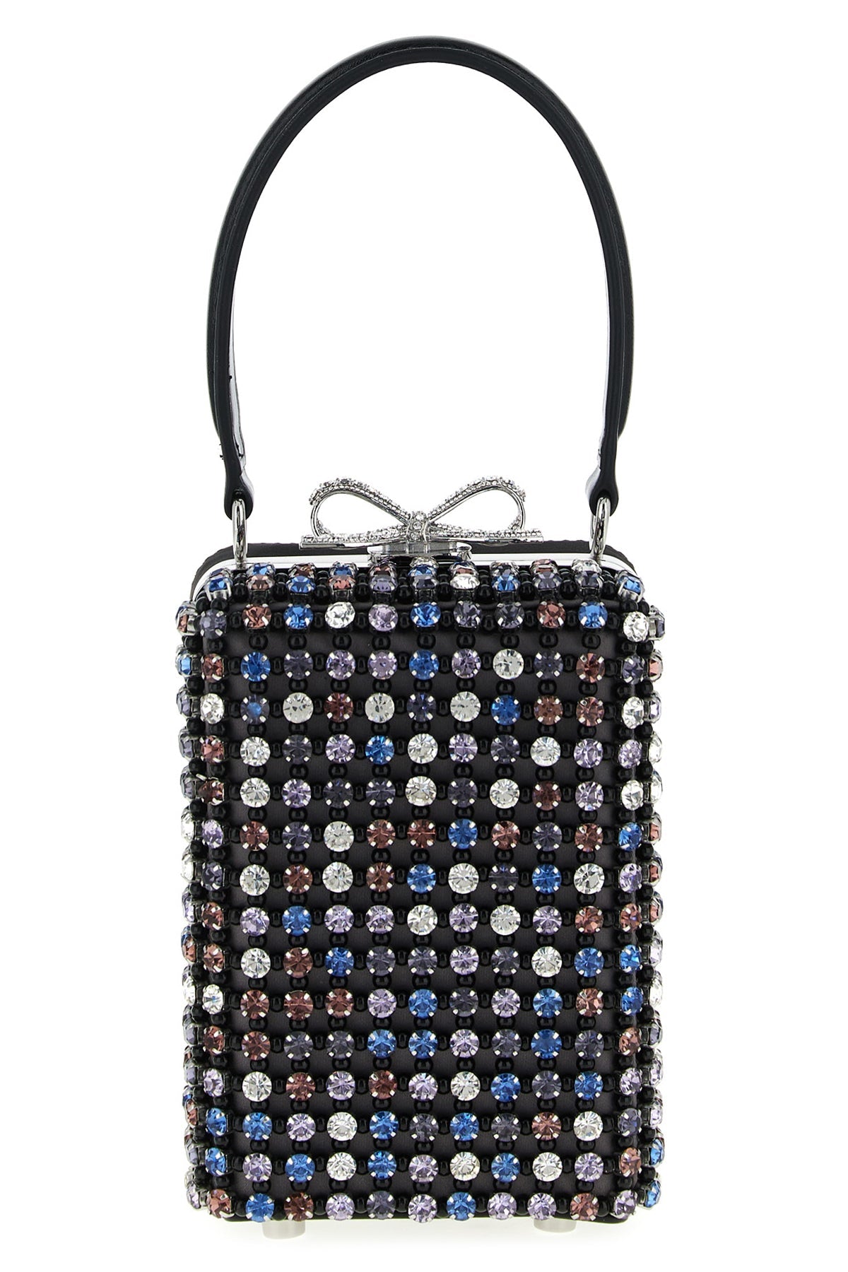 Self Portrait Micro Bag With Crystal Chainmail