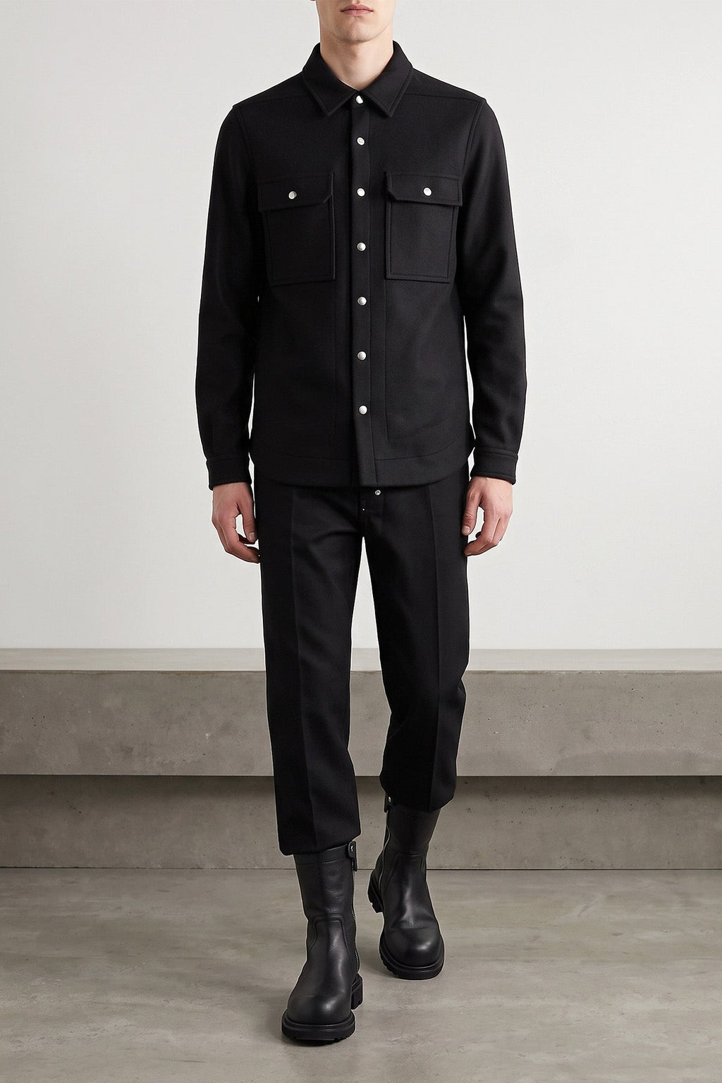 Rick Owens Outershirt with Metal Hardware