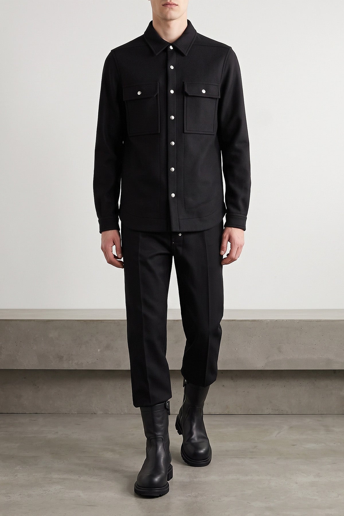 Rick Owens Outershirt with Metal Hardware